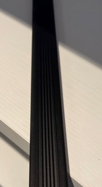 Wardrobe BLACK Hanging Bars 1200mm - Side mounting (packs of 5 or 10 rails)