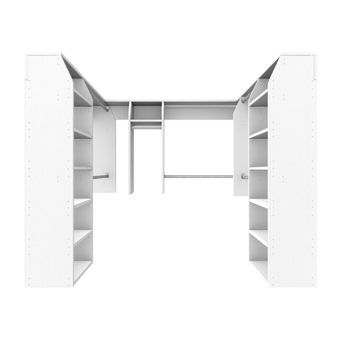 3 and 2 and 3 "U" Shape Walk In Wardrobe Combination
