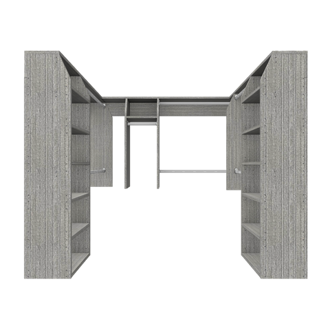 3 and 2 and 3 "U" Shape Walk In Wardrobe Combination