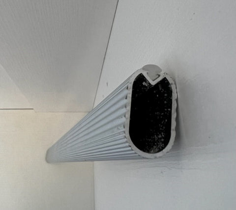 Wardrobe SILVER Hanging Bars 1200mm - Top mounting (packs of 5 or 10)