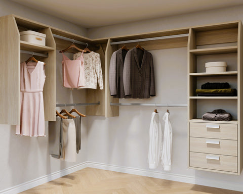 3B and 2 "L" Shape Walk In Wardrobes Combination