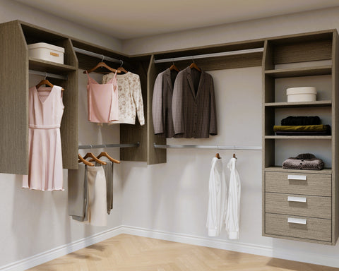 3B and 2 "L" Shape Walk In Wardrobes Combination