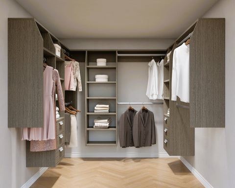 5 and 3 and 3B "U" Shape Walk In Wardrobes Combination