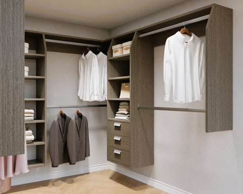 5 and 3 and 3B "U" Shape Walk In Wardrobes Combination