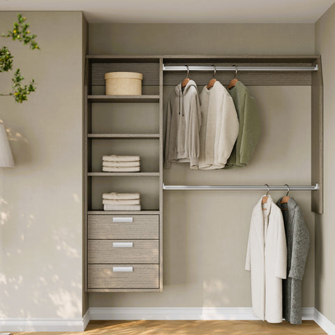 i-Robe Wardrobe 3B modular wardrobe in Grey Ash