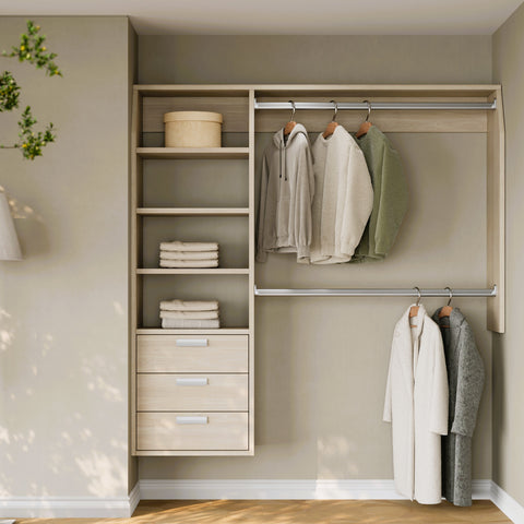 i-Robe Wardrobe 3B modular wardrobe in Maple Cream