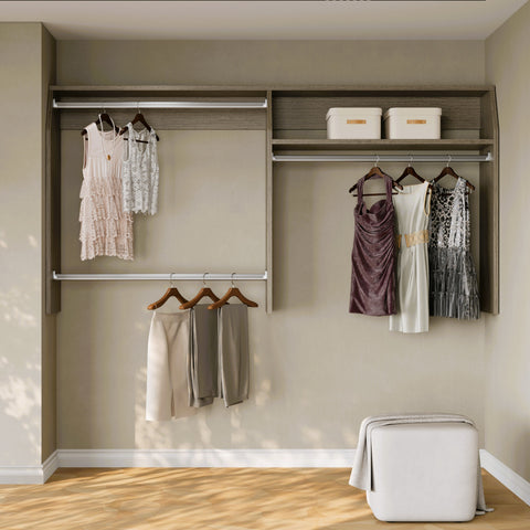 i-Robe Wardrobe 1A modular wardrobe with double hanging rails and long hanging space