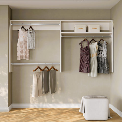 i-Robe Wardrobe 1A modular wardrobe with double hanging rails and long hanging space