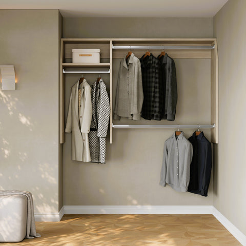 i-Robe Wardrobe 2 modular wardrobe with hanging rails and side shelf