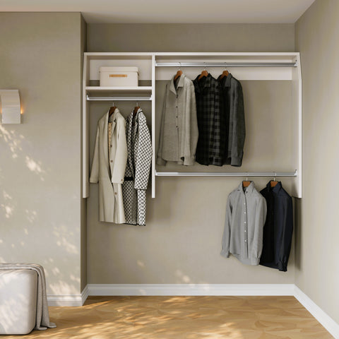 i-Robe Wardrobe 2 modular wardrobe with hanging rails and side shelf