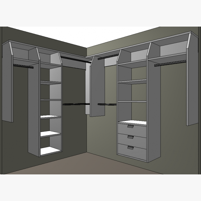 I Robe walk in wardrobe